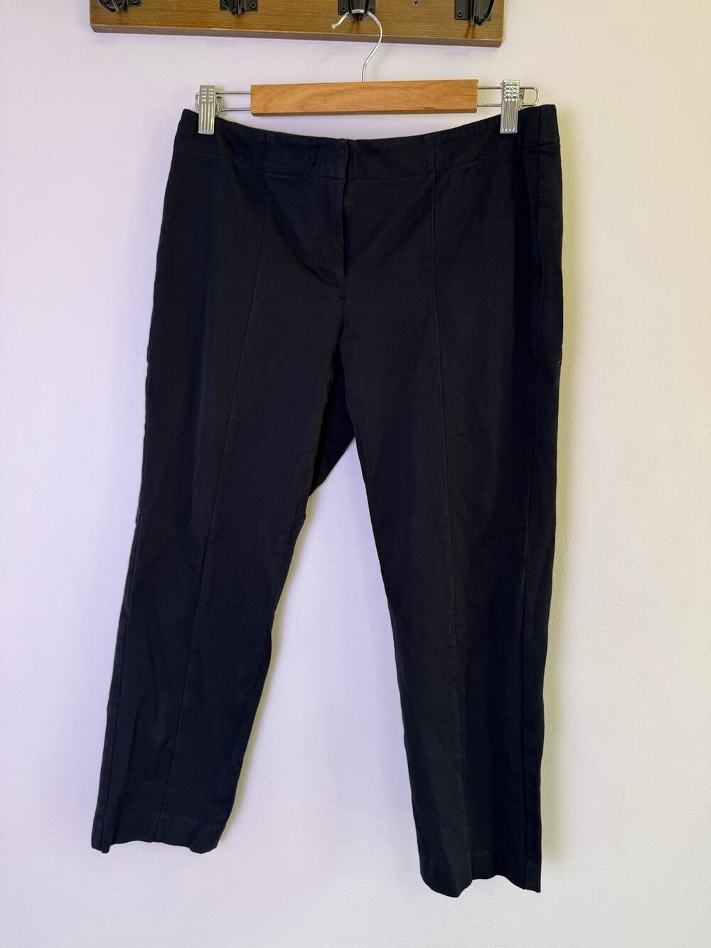 J. Jill Premium Stretch Black Pants Petite 8 Pull-On Career